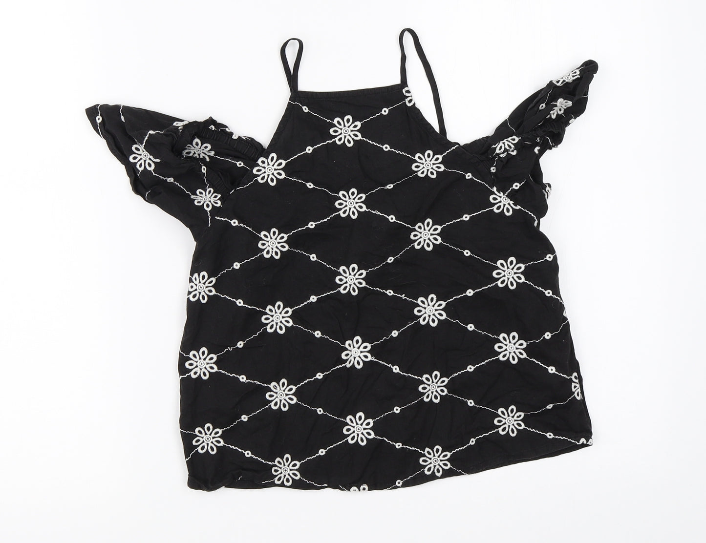 New Look Girls Black   Basic Blouse Size 11 Years