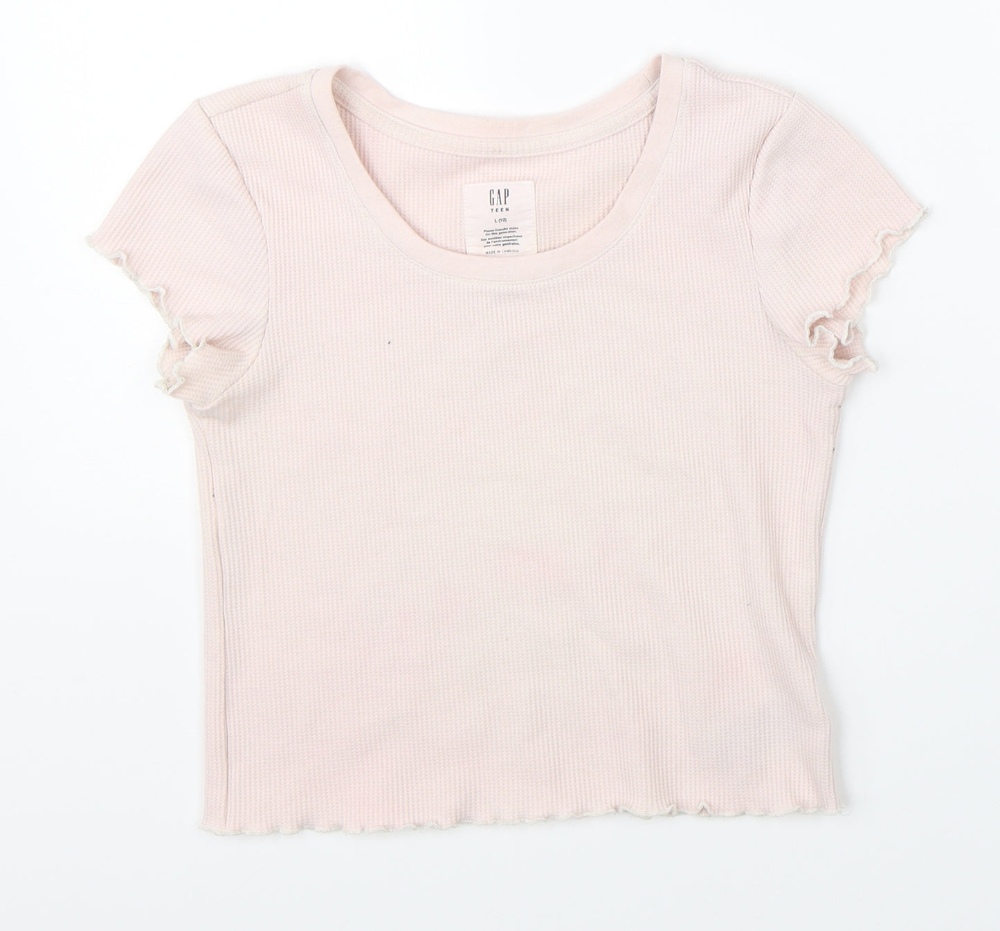 Gap Girls Pink   Cropped T-Shirt Size 10-11 Years