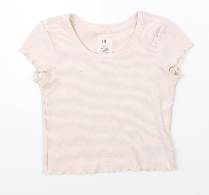Gap Girls Pink   Cropped T-Shirt Size 10-11 Years
