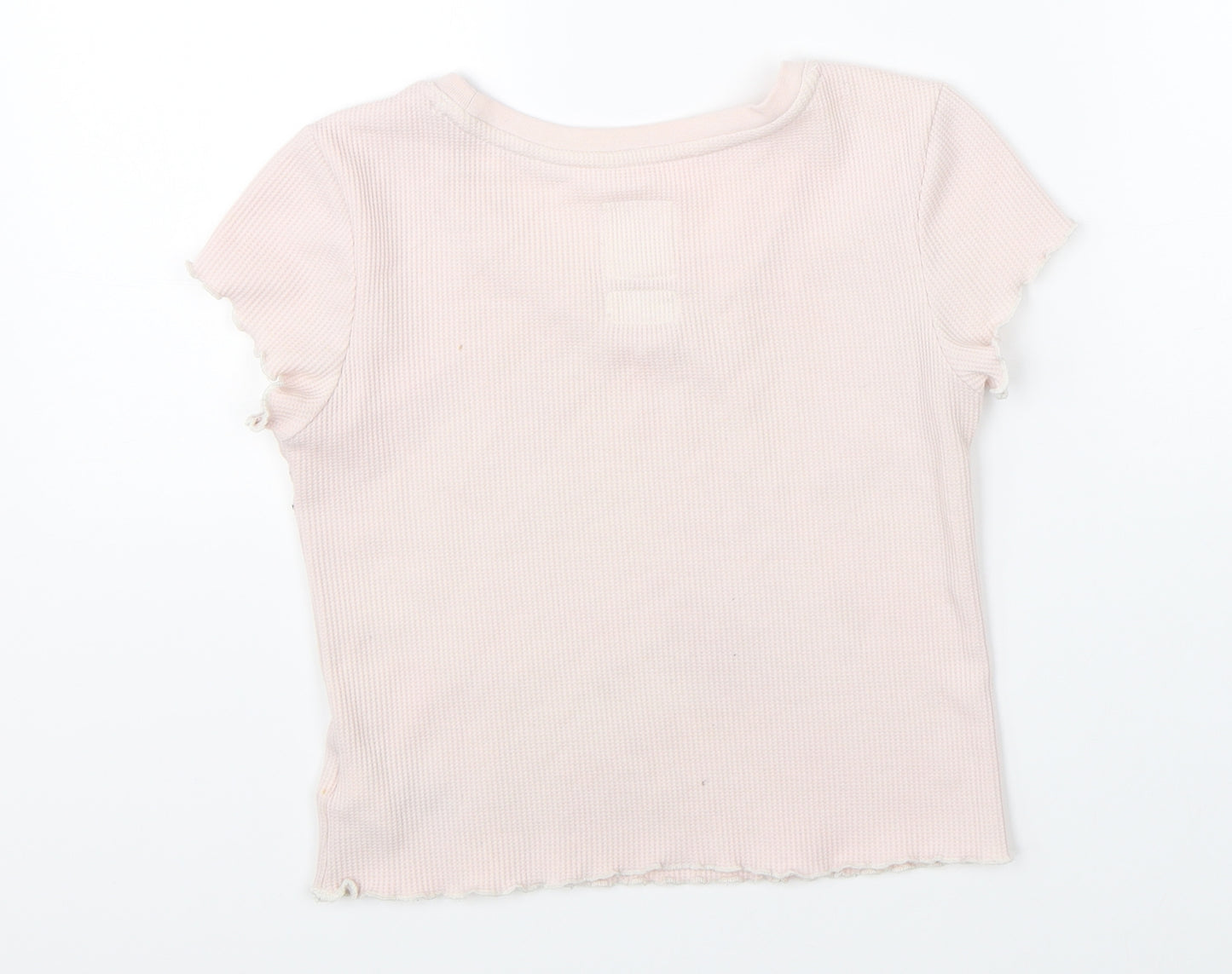 Gap Girls Pink   Cropped T-Shirt Size 10-11 Years