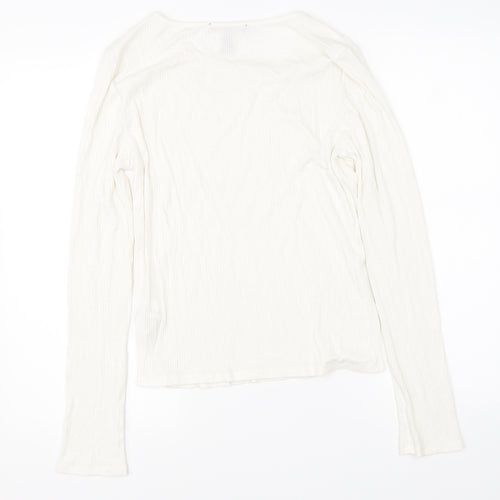 FOREVER 21 Womens White   Pullover Jumper Size XL