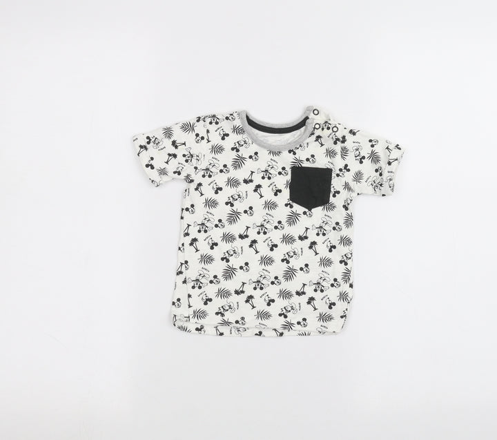 George Baby White Basic T-Shirt Size 6-9 Months