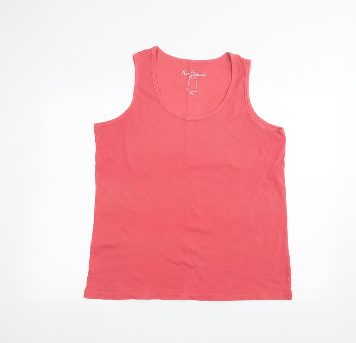BM Womens Pink   Basic Tank Size XL