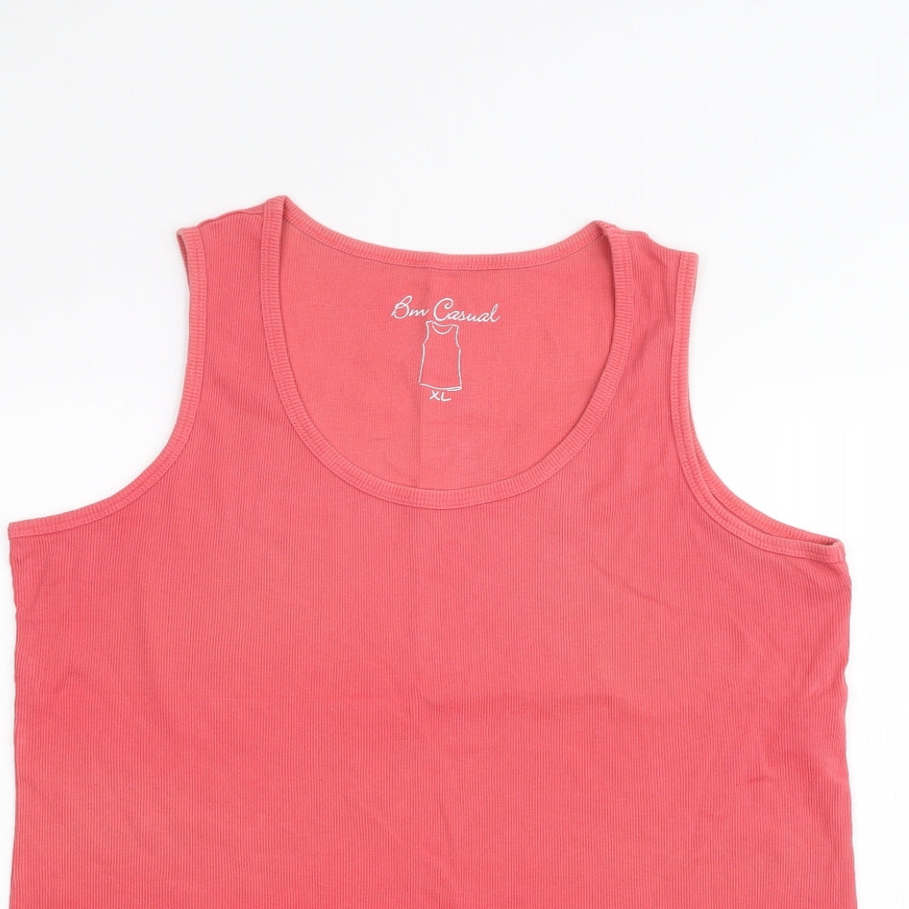 BM Womens Pink   Basic Tank Size XL