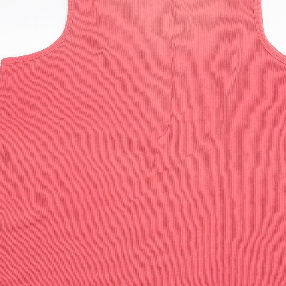BM Womens Pink   Basic Tank Size XL