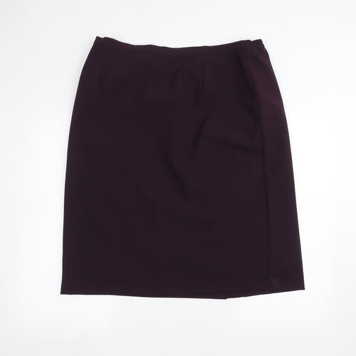 EWM Womens Purple   A-Line Skirt Size 20