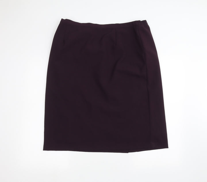 EWM Womens Purple A-Line Skirt Size 20