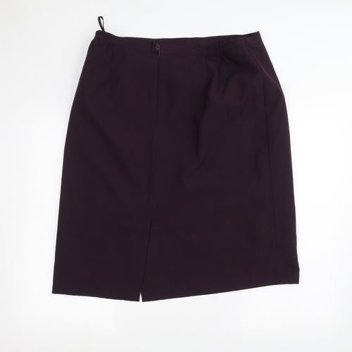 EWM Womens Purple   A-Line Skirt Size 20