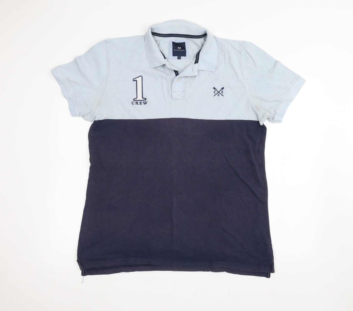 Crew Clothing Mens Blue    Polo Size L