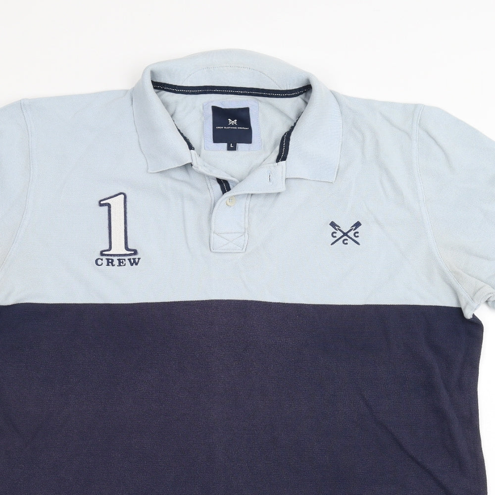 Crew Clothing Mens Blue    Polo Size L