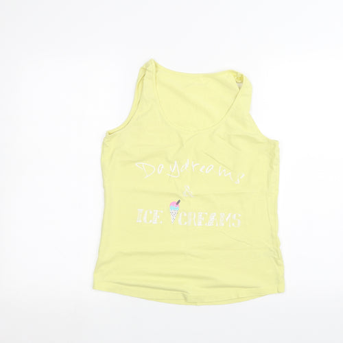 George Womens Yellow   Basic T-Shirt Size 8