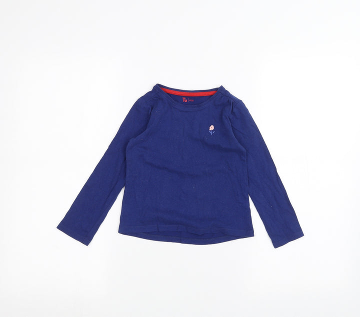 TU Boys Blue   Basic T-Shirt Size 3-4 Years