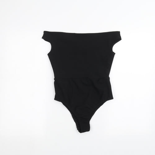 Missguided Womens Black   Bodysuit One-Piece Size 10