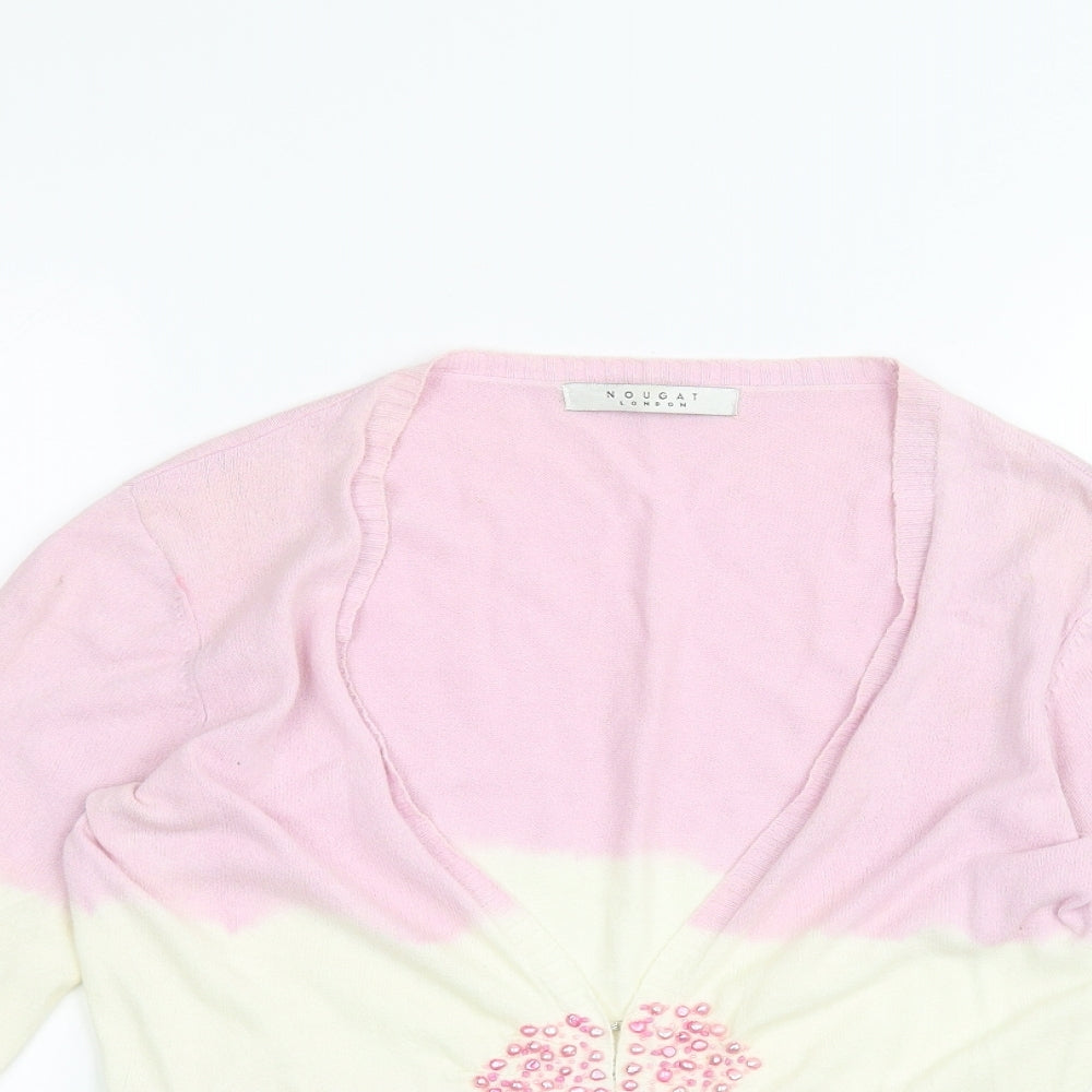 Nougat London Womens Pink   Cardigan Jumper Size S