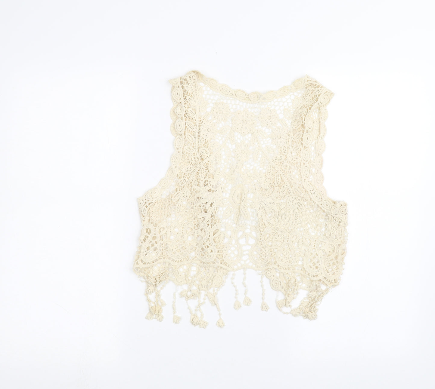 Rock & Revolution Womens White   Cardigan Jumper Size M