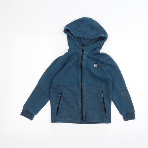 George Boys Blue   Full Zip Hoodie Size 7-8 Years