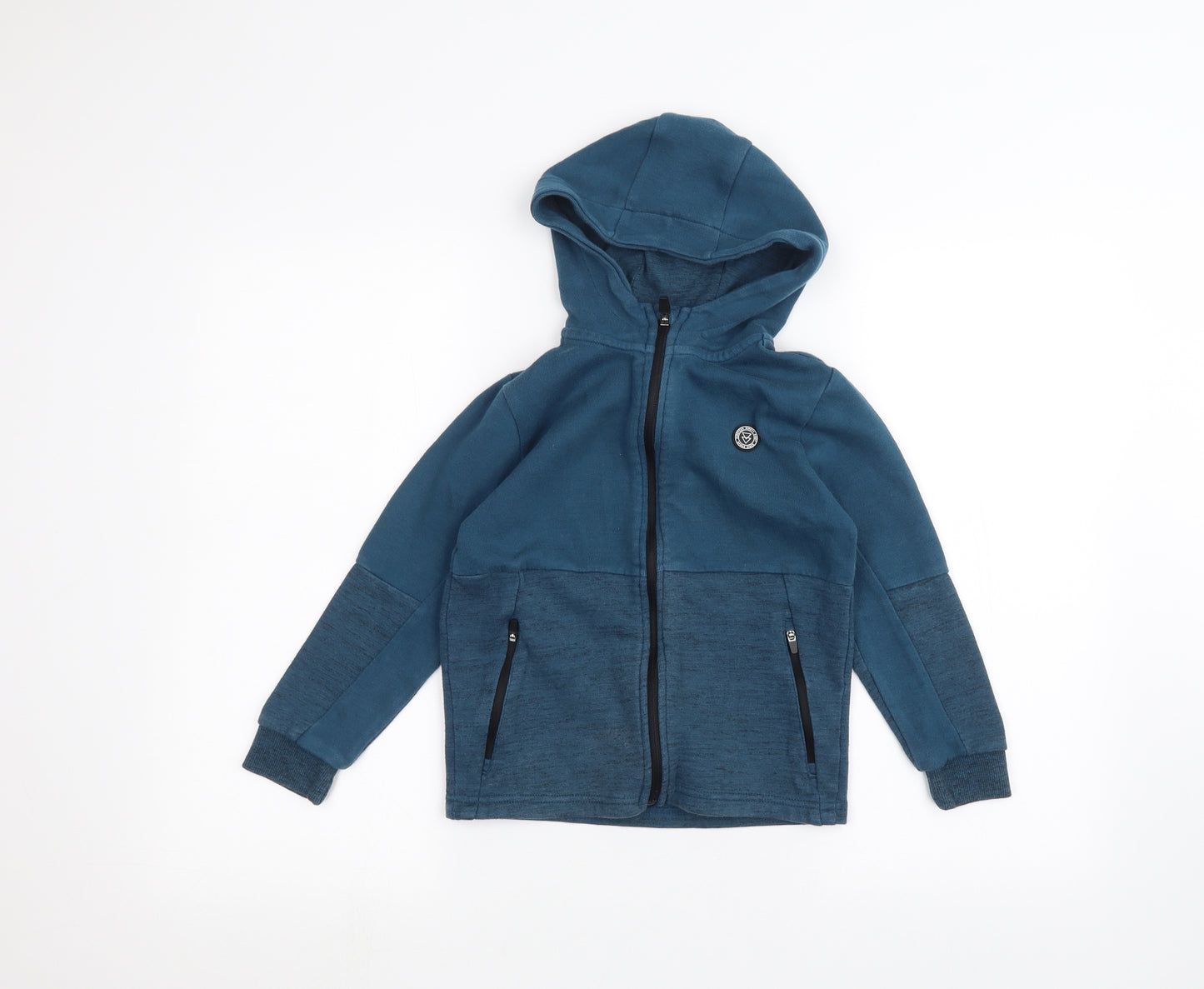 George Boys Blue   Full Zip Hoodie Size 7-8 Years
