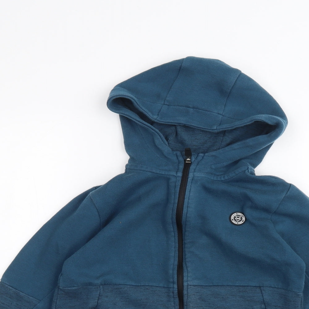 George Boys Blue   Full Zip Hoodie Size 7-8 Years