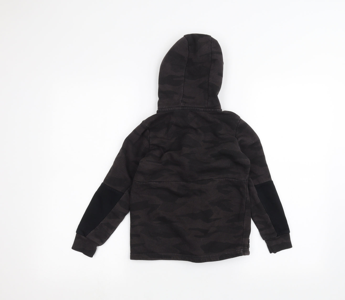 George Boys Black   Full Zip Hoodie Size 7-8 Years