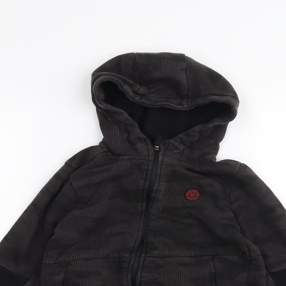 George Boys Black   Full Zip Hoodie Size 7-8 Years
