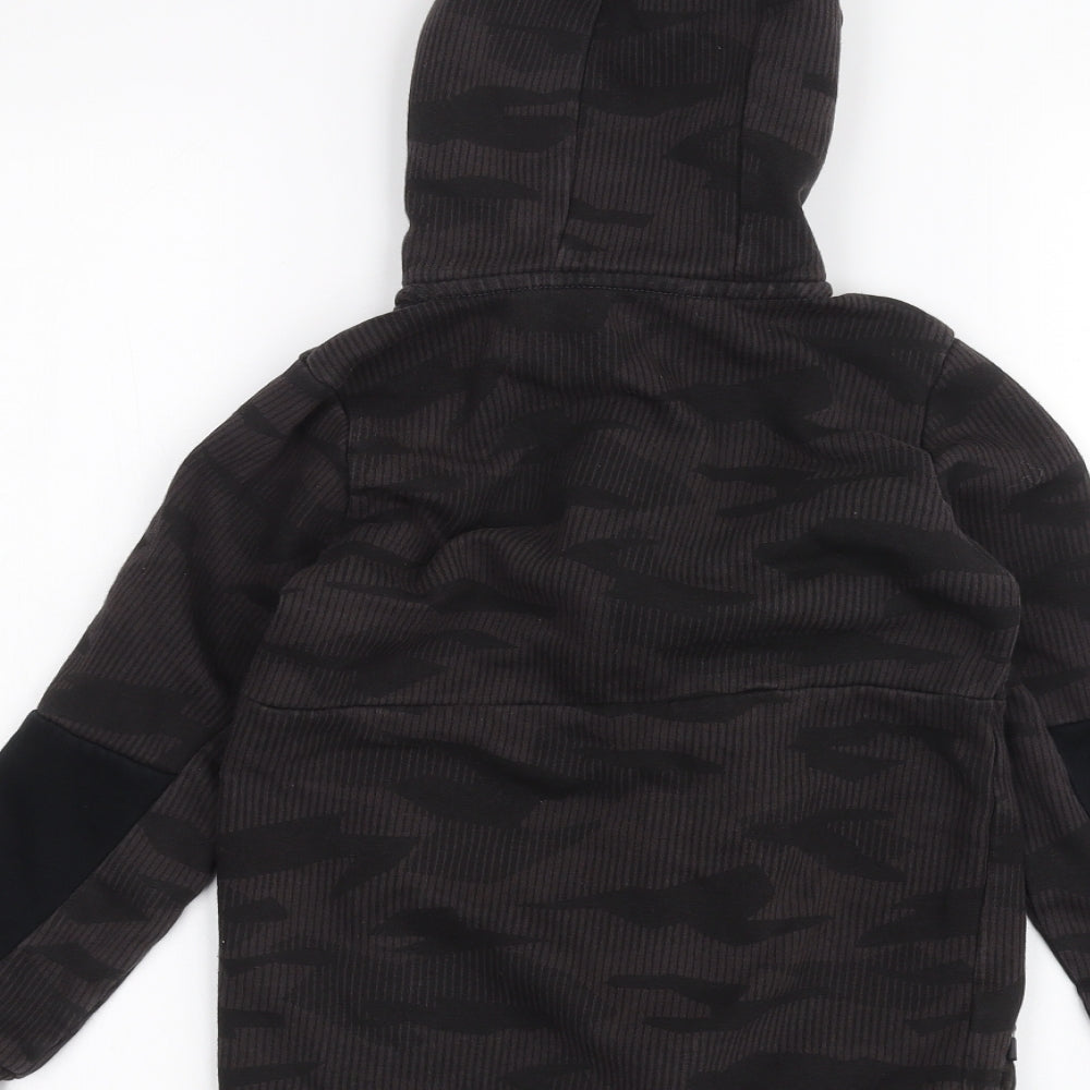 George Boys Black   Full Zip Hoodie Size 7-8 Years