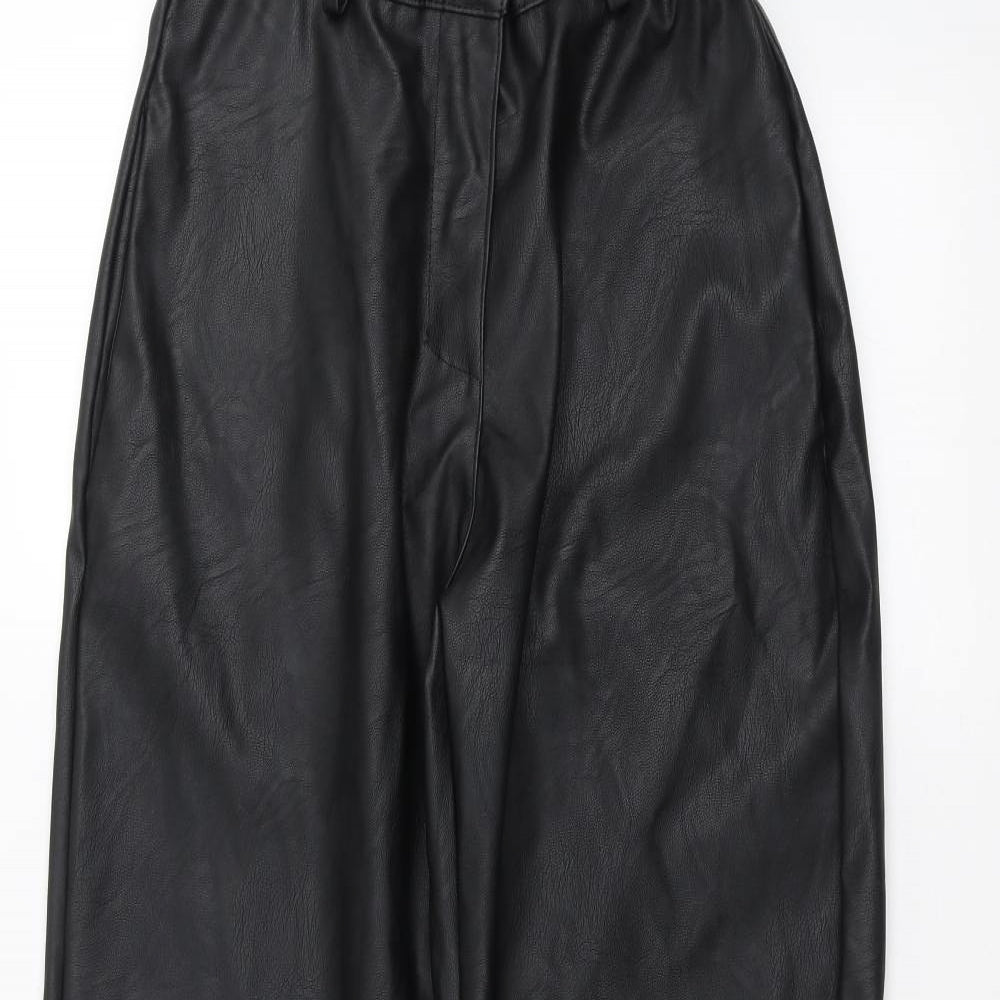 Boohoo Womens Black   Trousers  Size 10 L30 in