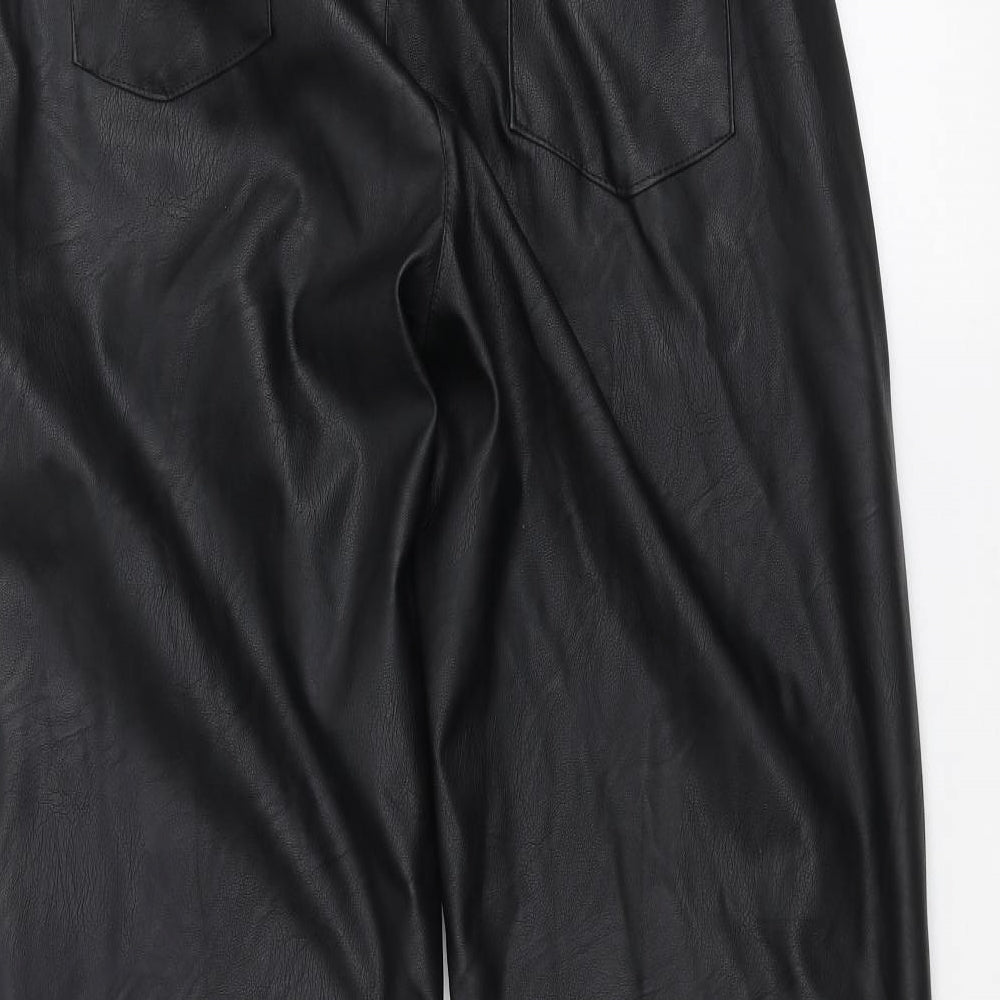 Boohoo Womens Black   Trousers  Size 10 L30 in