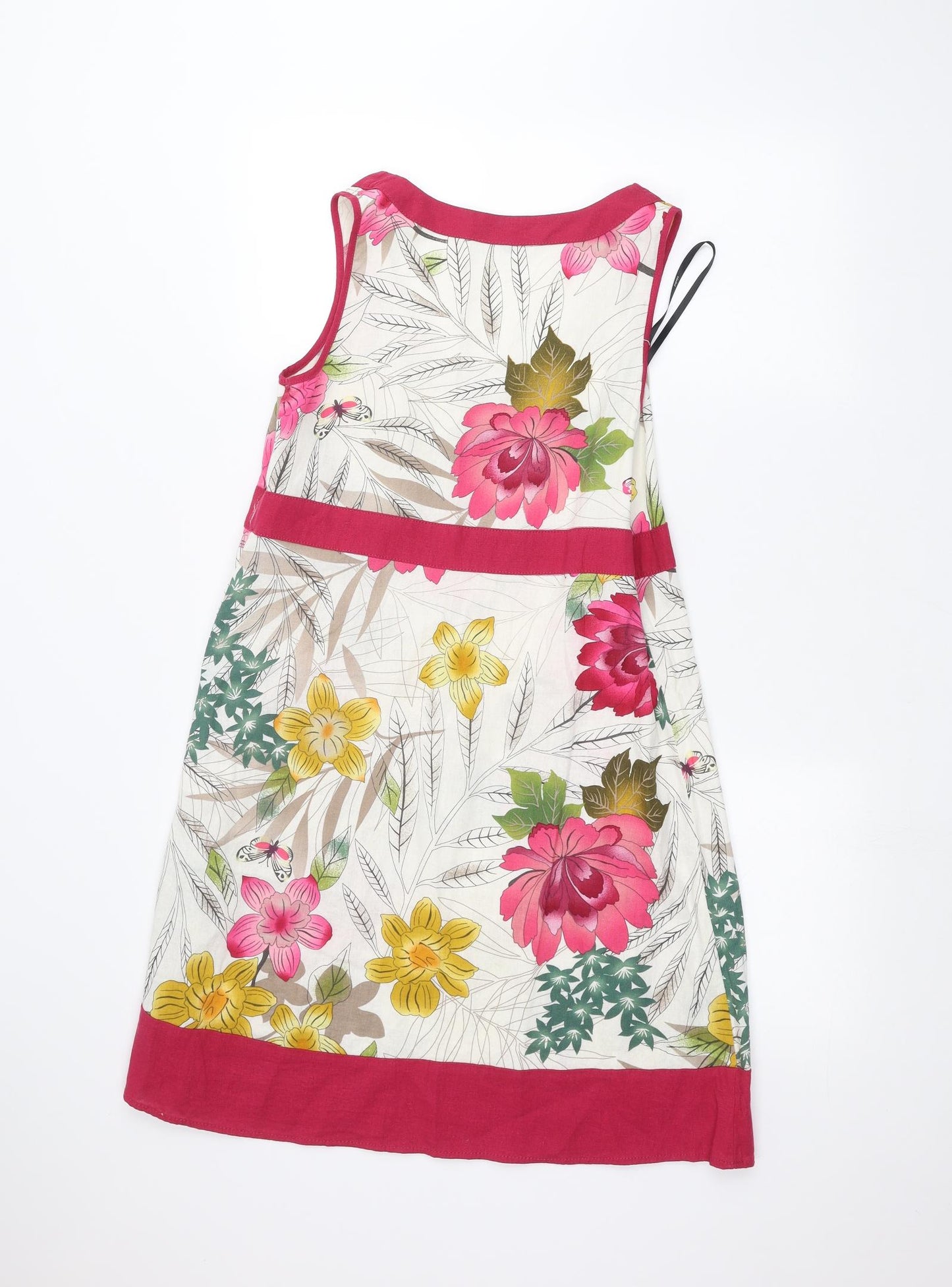 Papaya Womens White Floral  A-Line  Size 12