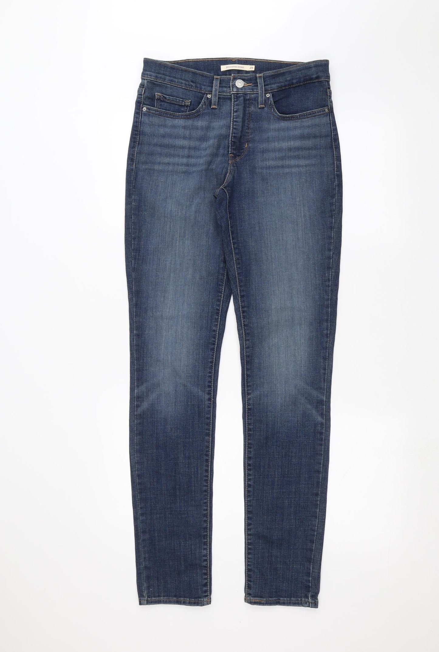 Levi's Womens Blue  Denim Skinny Jeans Size 28 in L30 in