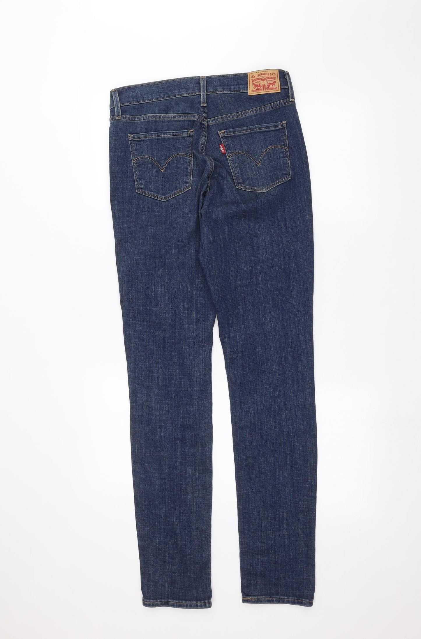 Levi's Womens Blue  Denim Skinny Jeans Size 28 in L30 in