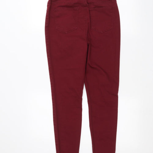 Matalan Womens Red   Skinny Jeans Size 12 L25 in