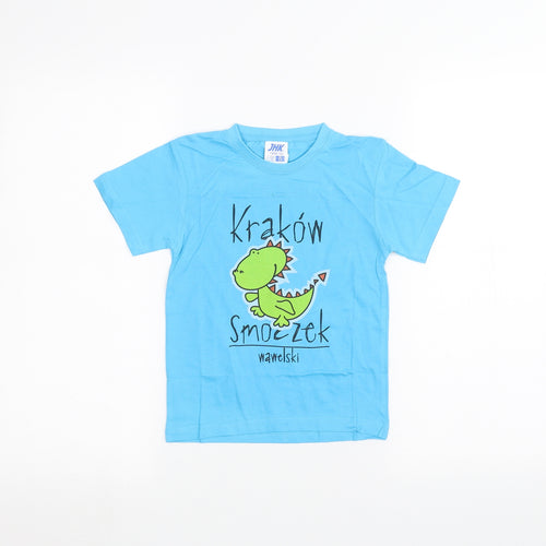 JHK Boys Blue   Basic T-Shirt Size 3-4 Years  - Krakow