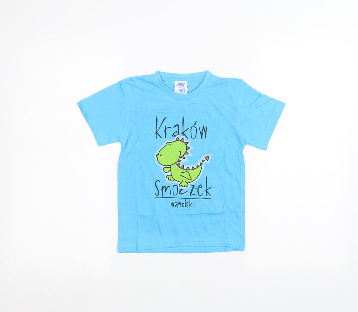 JHK Boys Blue   Basic T-Shirt Size 3-4 Years  - Krakow