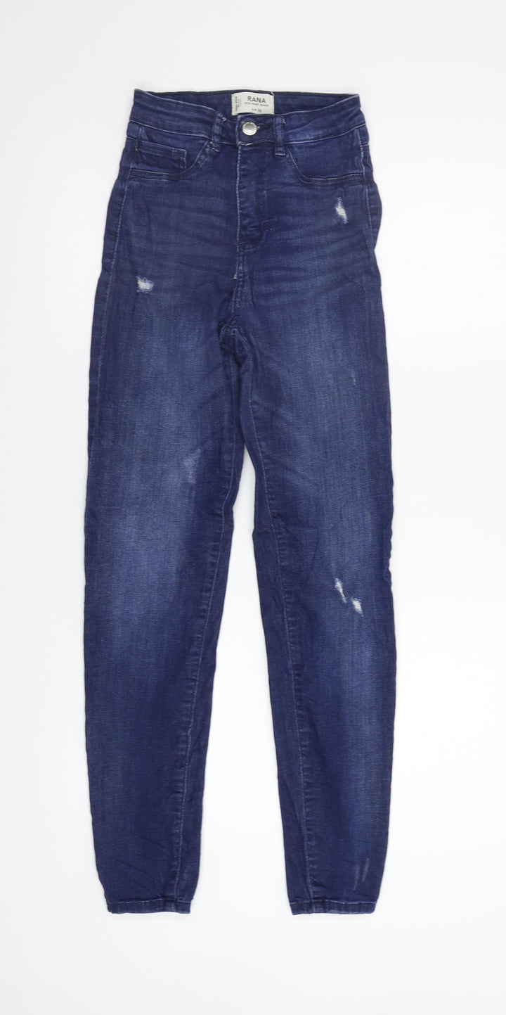 TALLY WEiJL Womens Blue Skinny Jeans Size 4 L29 in