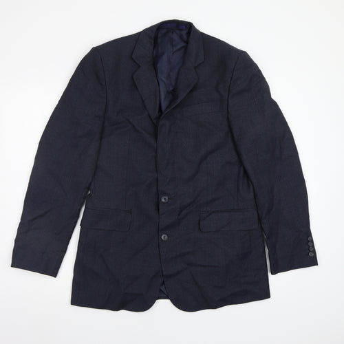 Hammond & Co. Mens Blue Check  Jacket Blazer Size 42