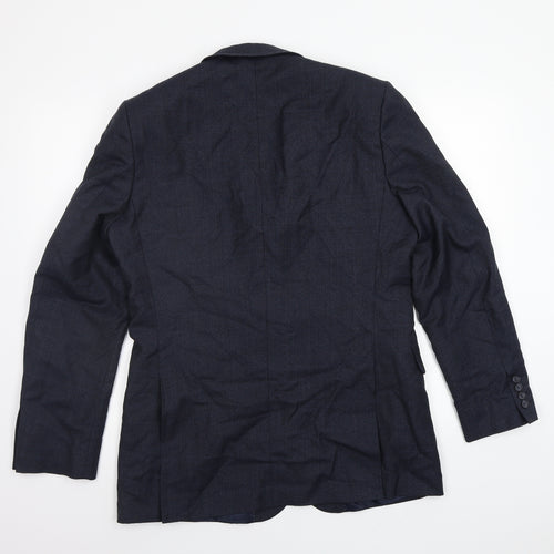 Hammond & Co. Mens Blue Check  Jacket Blazer Size 42