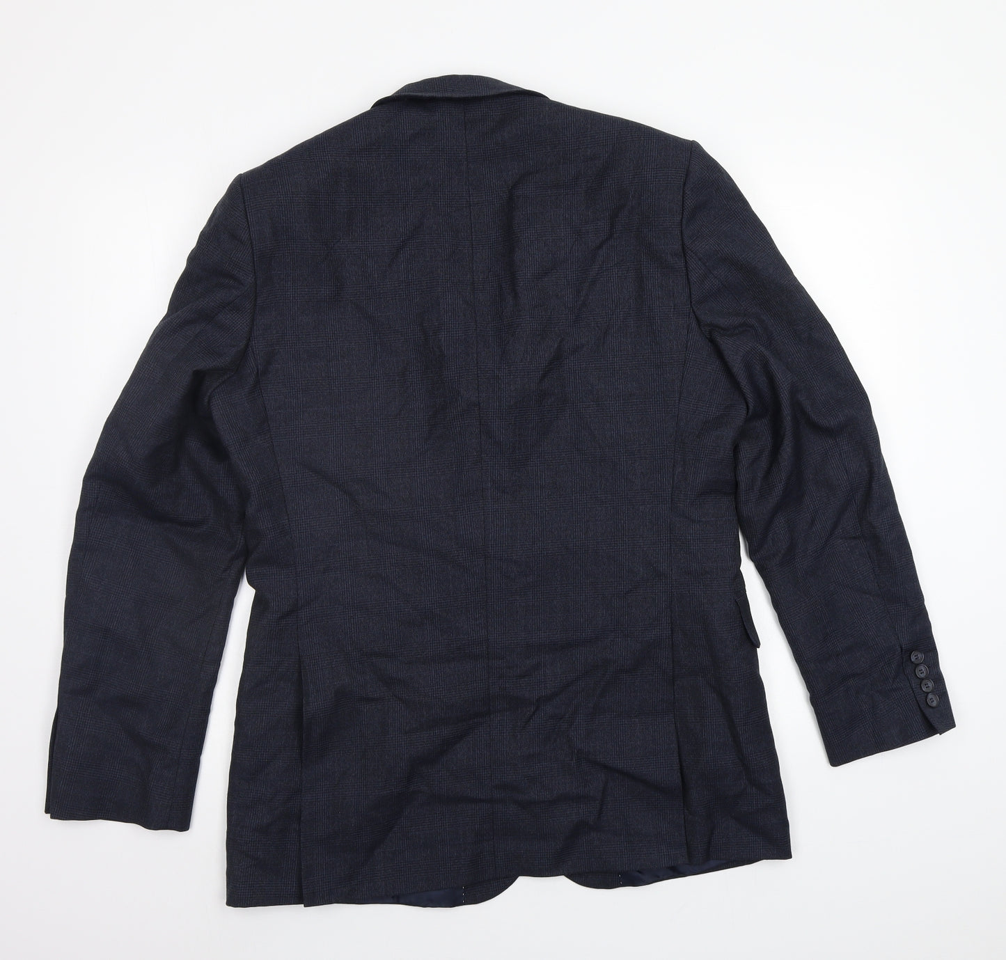 Hammond & Co. Mens Blue Check  Jacket Blazer Size 42