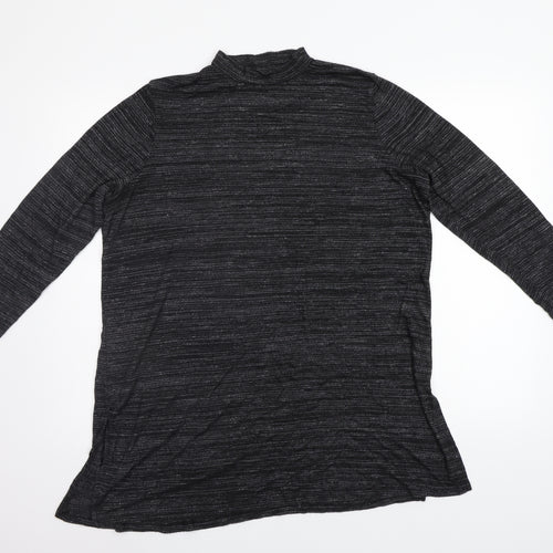 Papaya Womens Black Striped  Basic Blouse Size 18