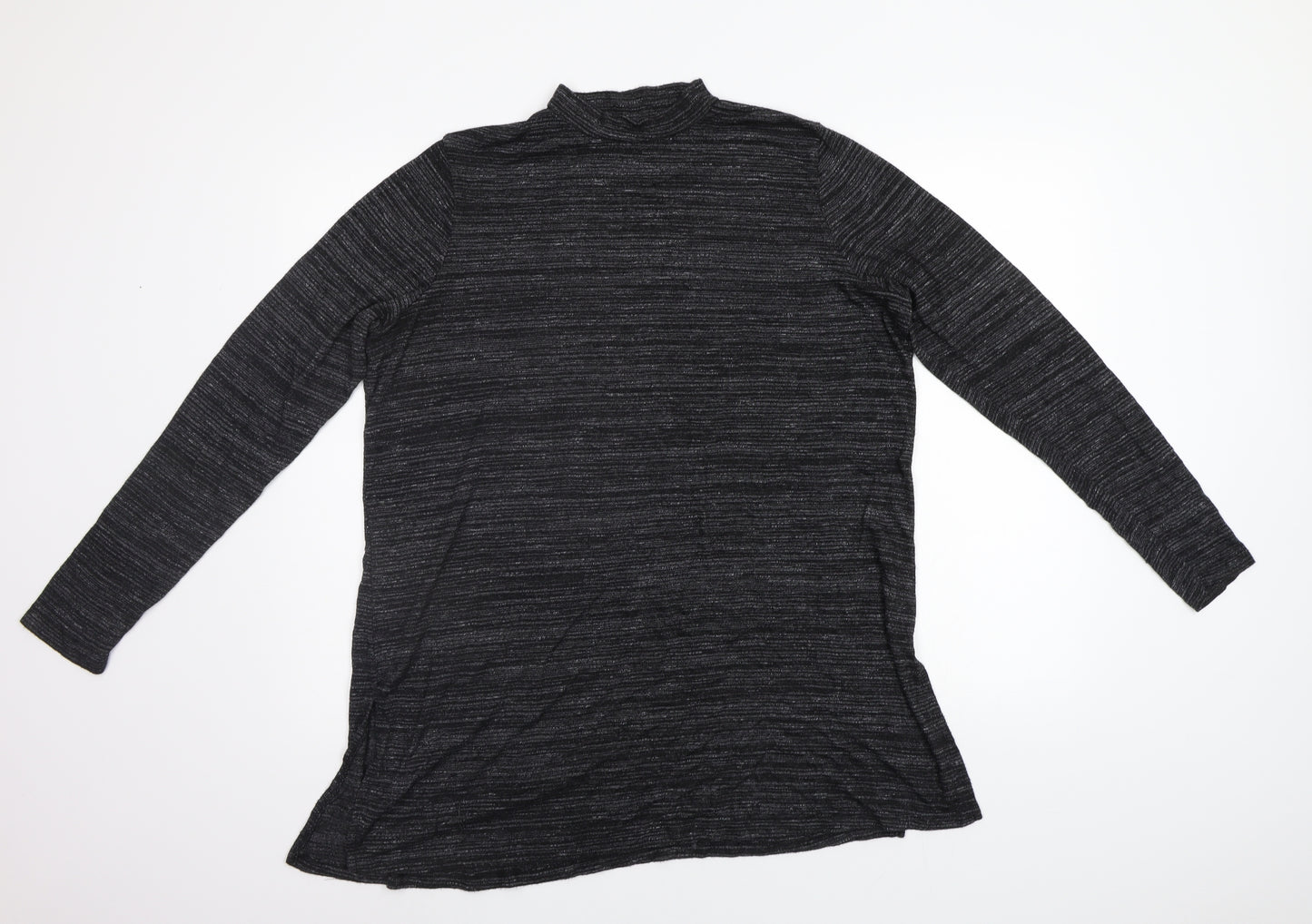 Papaya Womens Black Striped  Basic Blouse Size 18