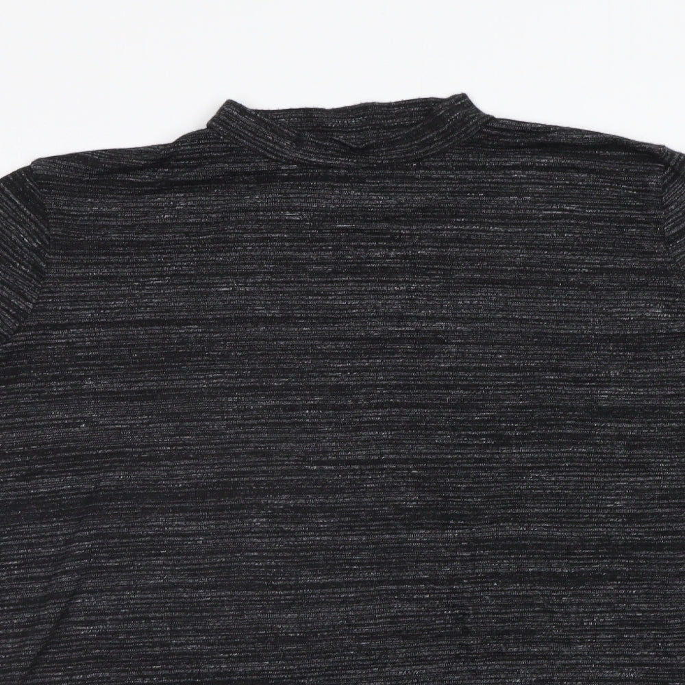 Papaya Womens Black Striped  Basic Blouse Size 18
