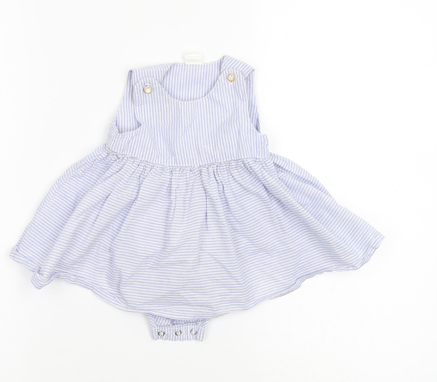H&M Baby Blue Striped  Romper One-Piece Size 0-3 Months