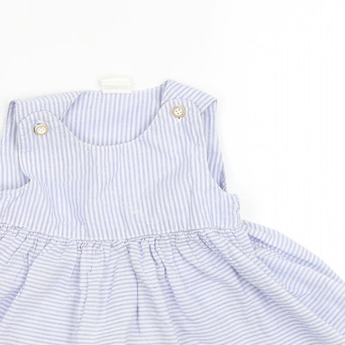 H&M Baby Blue Striped  Romper One-Piece Size 0-3 Months
