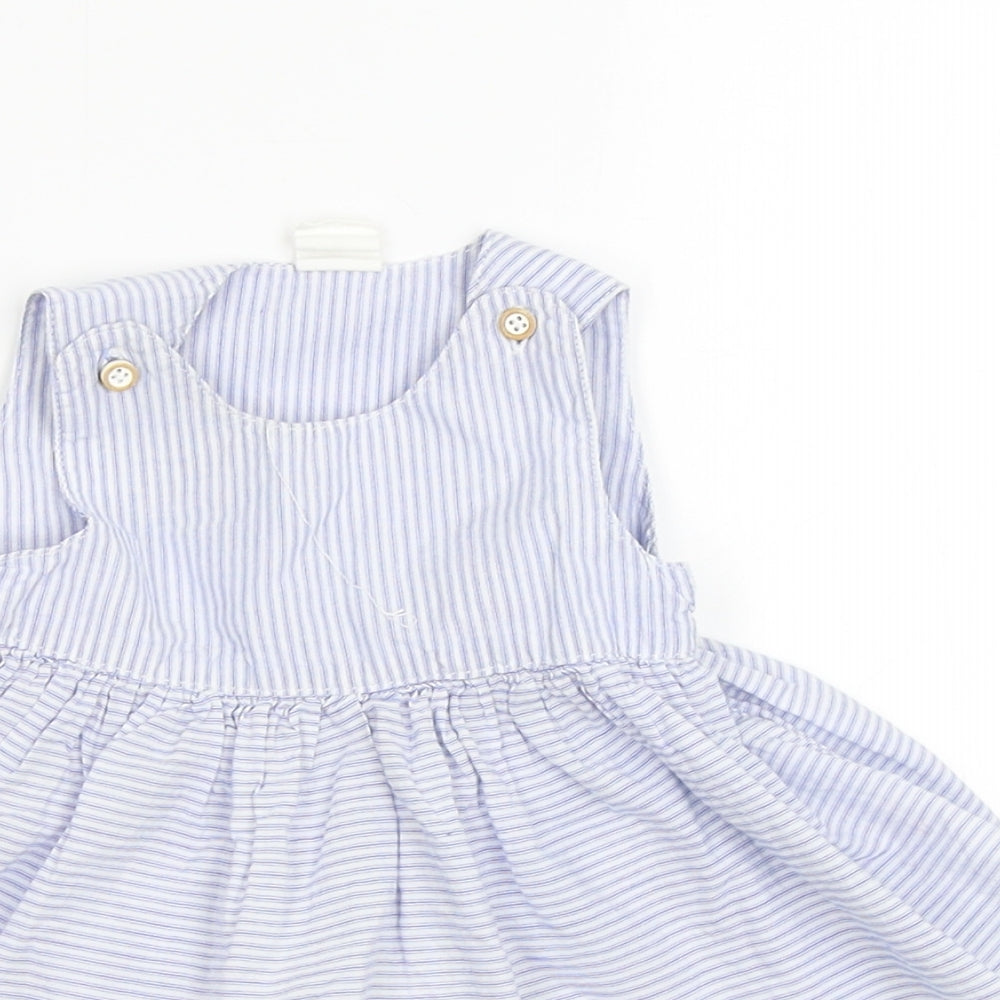 H&M Baby Blue Striped  Romper One-Piece Size 0-3 Months