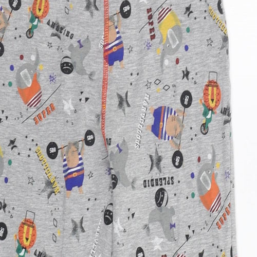 M&S Girls Grey    Pyjama Pants Size 7-8 Years  - Circus Animals