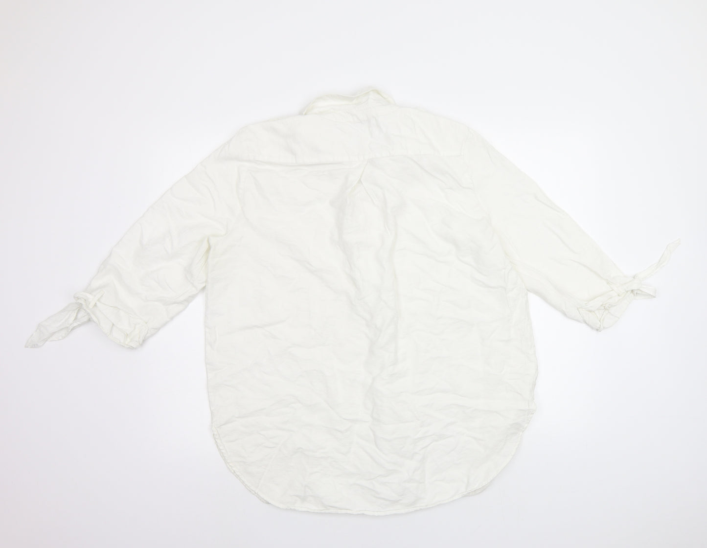 Mint Velvet Womens White   Basic Button-Up Size L