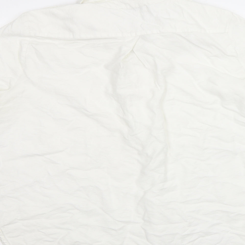 Mint Velvet Womens White   Basic Button-Up Size L