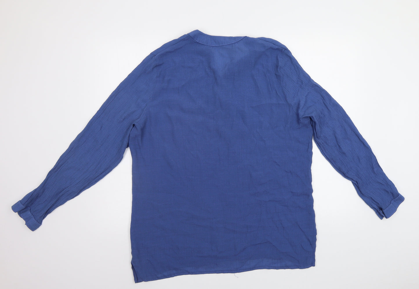 Preworn Womens Blue   Basic Blouse Size 2XL