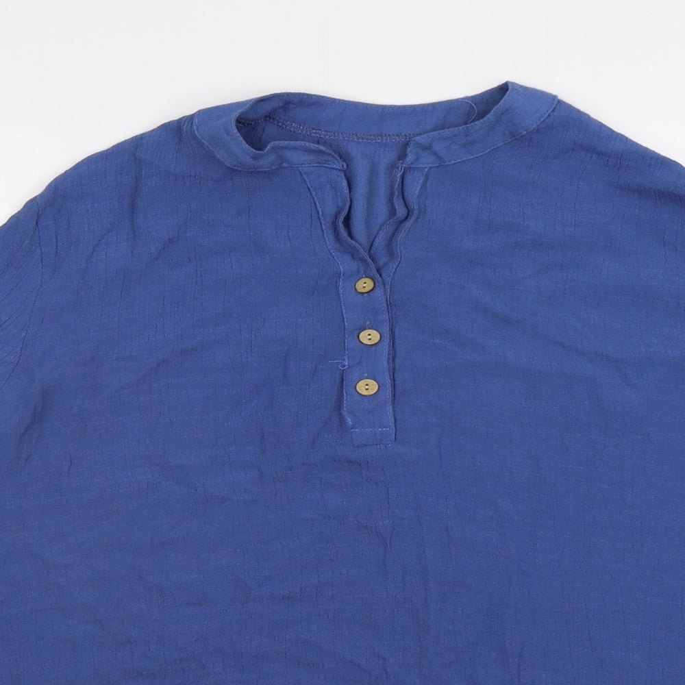 Preworn Womens Blue   Basic Blouse Size 2XL