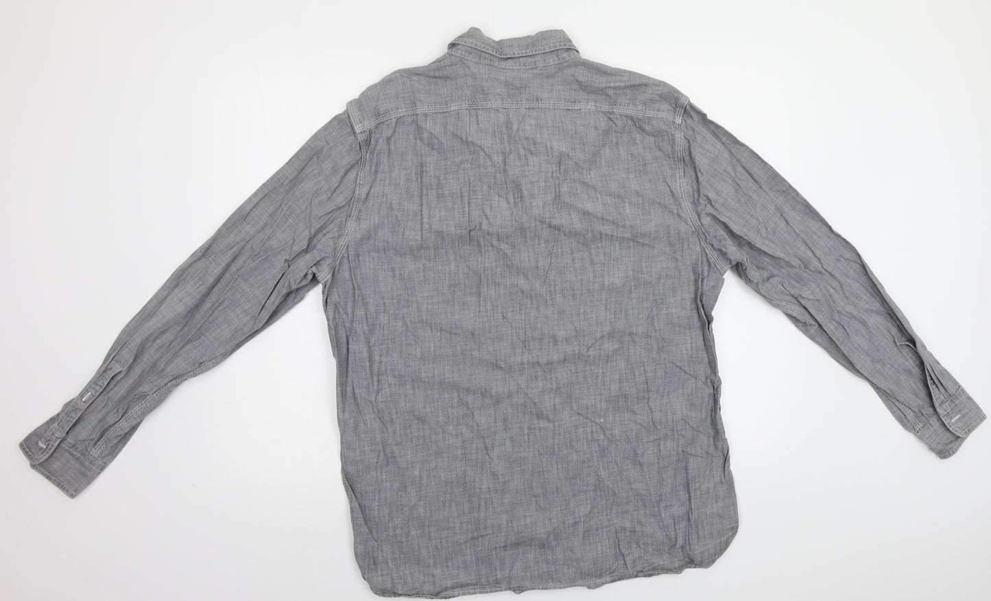 Gap Mens Grey    Button-Up Size L