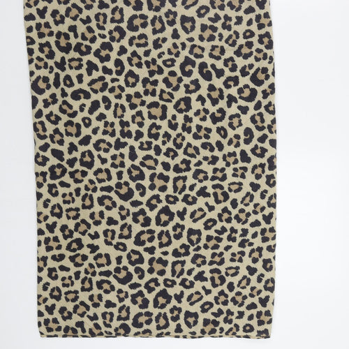 Preworn Womens Beige Animal Print   Shawl/Wrap